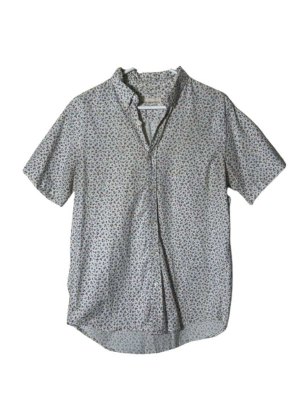 Denim & supply ralph lauren ivory ditzy floral print short sleeve button up M